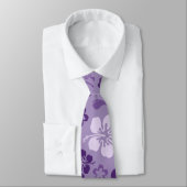 Hibiskus-Blumen-Muster-Krawatte Krawatte (Gebunden)