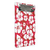 Hibiskus-Blumen-Muster Mini Klemmbrett (Schrägansicht)