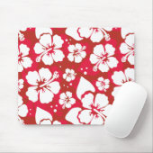 Hibiskus-Blumen-Muster Mousepad (Mit Mouse)