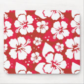 Hibiskus-Blumen-Muster Mousepad (Vorne)