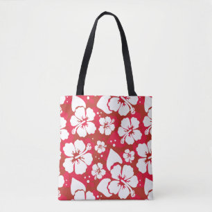 Hibiskus-Blumen-Muster Tasche
