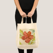 Hibiskus-Blumen-Tasche Tragetasche (Vorderseite (Produkt))