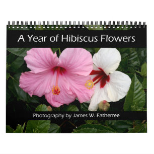 Hibiskus-Blumen-Wandkalender von J. Fatherree Kalender