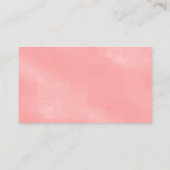 Hibiskus Blumenrosa Hochzeitstisch Platzkarten (Rückseite)