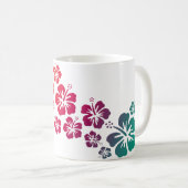 Hibiskus Blüten gefärbt Kaffeetasse (VorderseiteRechts)