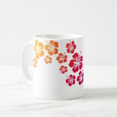 Hibiskus Blüten gefärbt Kaffeetasse (Vorderseite Links)
