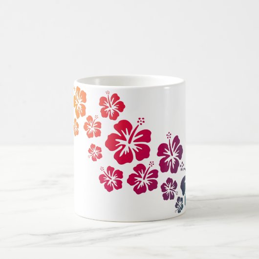 Hibiskus Blüten gefärbt Kaffeetasse (Mittel)