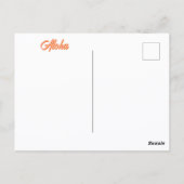 Hibiskus Botanische Blume Schließen Fotografisch Postkarte (Rückseite)