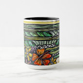Hibiskus-Brandungs-Tasse Tasse (Zentrum)
