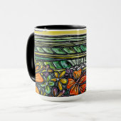 Hibiskus-Brandungs-Tasse Tasse (Vorderseite Links)