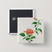 Hibiskus Button (Vorne & Hinten)