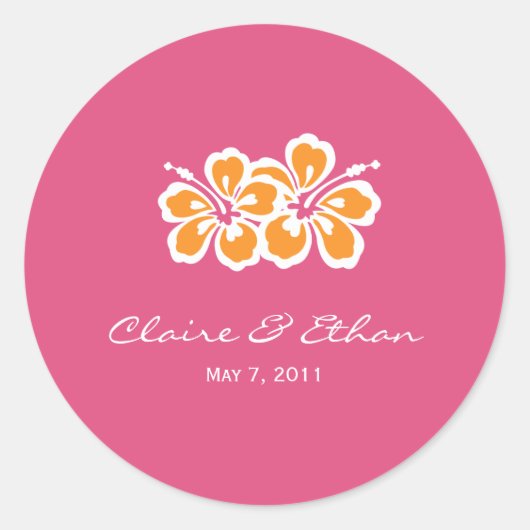 Hibiskus Delight Gefallen Stickers - Azalea - (Vorderseite)