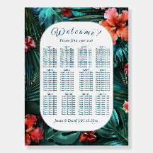 Hibiskus Dream Tropical Wedding Board