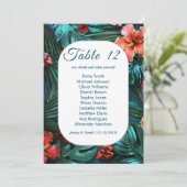 Hibiskus Dream Tropical Wedding Card Einladung (Stehend Vorderseite)