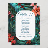 Hibiskus Dream Tropical Wedding Card Einladung (Vorne/Hinten)