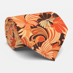 Hibiskus-Dschungel-hawaiisches mit Krawatte
