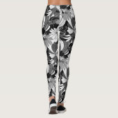 Hibiskus-Dschungel-hawaiisches tropisches Leggings (Rückseite)