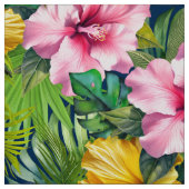 Hibiskus-Dschungel-Nahtlosmuster Stoff (Muster)