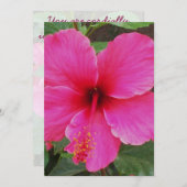 Hibiskus Einladung (Vorne/Hinten)