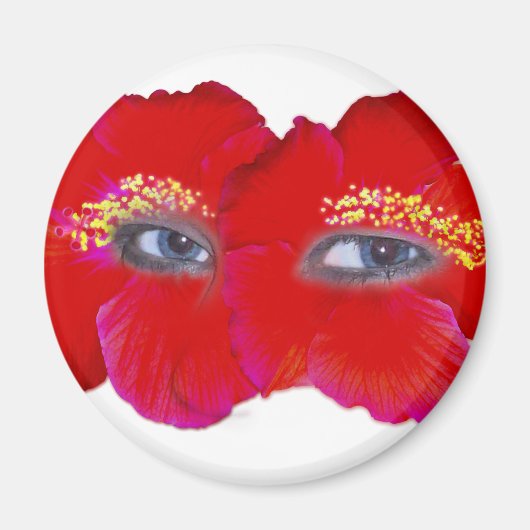 Hibiskus Face - Red Magnet (Vorne)