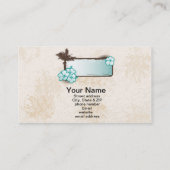 Hibiskus-Fahne Visitenkarte (Rückseite)