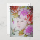 Hibiskus Fairy (2) Postkarte (Vorne/Hinten)