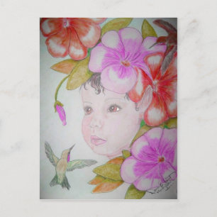 Hibiskus Fairy (2) Postkarte