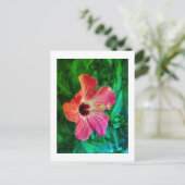 Hibiskus Feiertagspostkarte (Stehend Vorderseite)