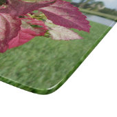 Hibiskus-"Feuer-und Eis-" Pflanze Schneidebrett (Ecke)