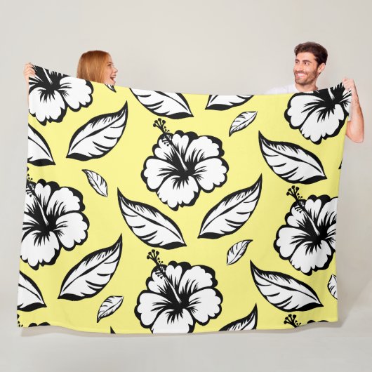 Hibiskus Floral Fleecedecke (Beispiel)