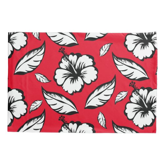 Hibiskus Floral Kissenbezug (Rückseite)