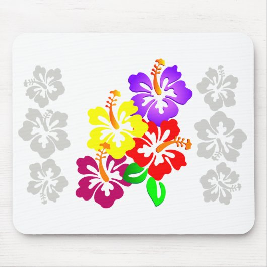 Hibiskus Floral Mousepad (Vorne)