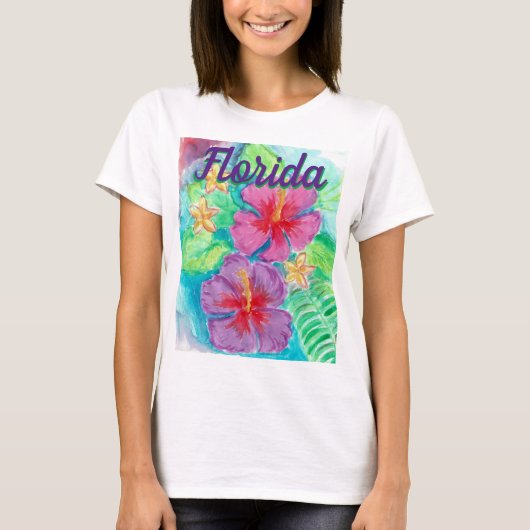 Hibiskus Florida T-Shirt (Vorderseite)