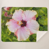 Hibiskus Fotoblau Sherpadecke (Vorderseite (Horizontal))