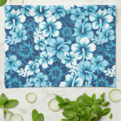 Hibiskus für Surf-Flora Küchentuch (Gefaltet)