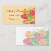 Hibiskus Garden ~ Sitzkarte Platzkarte (Vorne/Hinten)