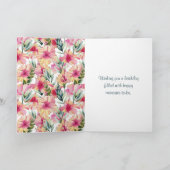 Hibiskus Garden zum 97. Geburtstag Karte (Innenseite)