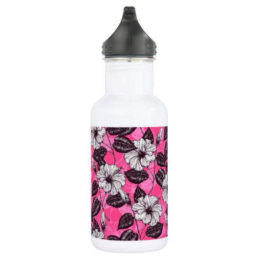 Hibiskus Garten 2 Edelstahlflasche (Rechts)