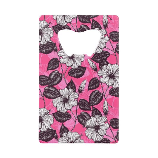 Hibiskus Garten 2 Geldbeutel Flaschenöffner (Vorderseite)