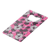 Hibiskus Garten 2 Geldbeutel Flaschenöffner (Rückseite Schrägansicht)