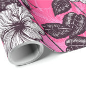 Hibiskus Garten 2 Geschenkpapier (Rolleneckpunkt)