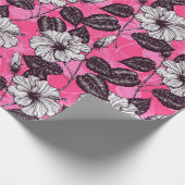 Hibiskus Garten 2 Geschenkpapier (Ecke)