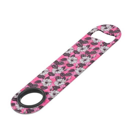 Hibiskus Garten 2 Speed Flaschenöffner (Rückseite Schrägansicht)