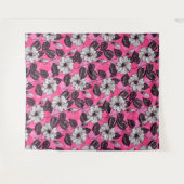 Hibiskus Garten 2 Wandteppich (Vorderseite (Horizontal))