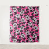 Hibiskus Garten 2 Wandteppich (Vorderseite)