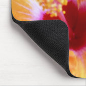 Hibiskus, gelb-orange mousepad (Ecke)