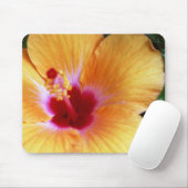 Hibiskus, gelb-orange mousepad (Mit Mouse)