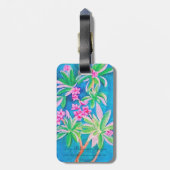 Hibiskus Gepäckanhänger (Rückseite vertikal)