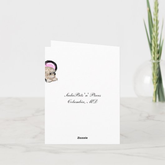 Hibiskus hallo karte (Rückseite)