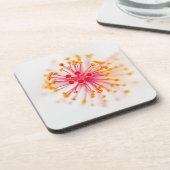 Hibiskus-harte PlastikUntersetzer (Set von 6) Getränkeuntersetzer (Linke Seite)